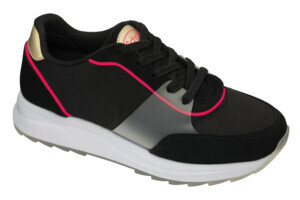 BEYONCE' NYLON+SUEDE W NERO 36 - dottorbianchi.it