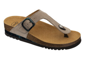 ILARY FLIP-FLOP SUEDE W TAUPE LIGHT 37 - dottorbianchi.it