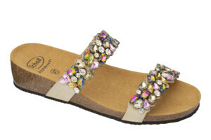 MARYLIN 2 STRAPS SABBIA/MULTICOLOR 36 - dottorbianchi.it