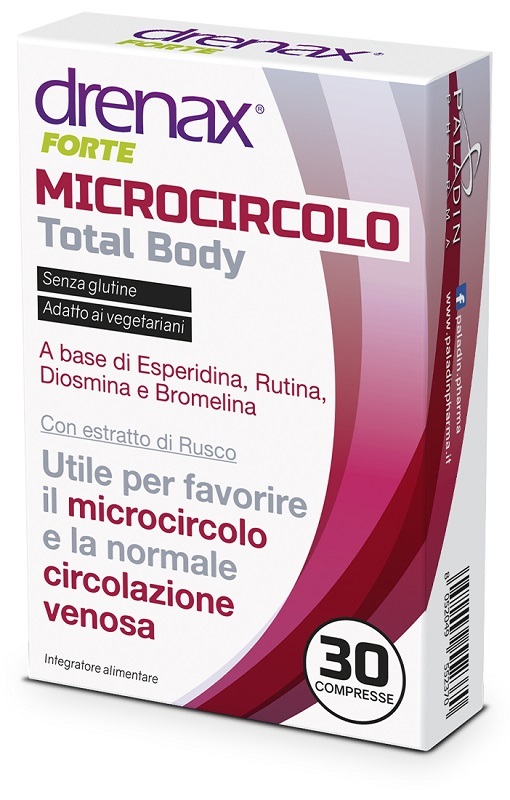 DRENAX FORTE MICROCIRCOLO TOTAL BODY 30 COMPRESSE - dottorbianchi.it