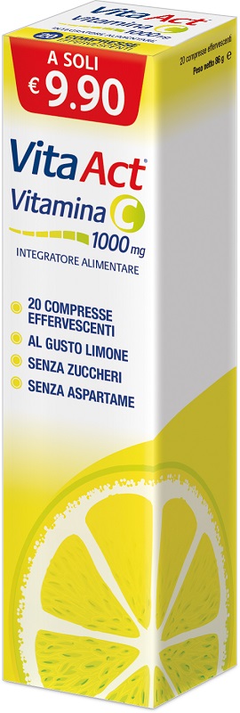 VITAMINA C ACT 1000 20 COMPRESSE EFFERVESCENTI - dottorbianchi.it