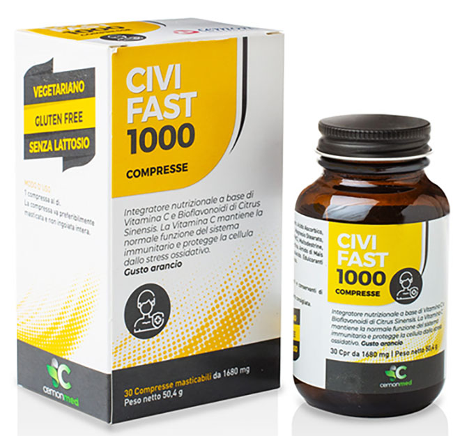 CEMONMED CIVIFAST 1000 30 COMPRESSE MASTICABILI - dottorbianchi.it