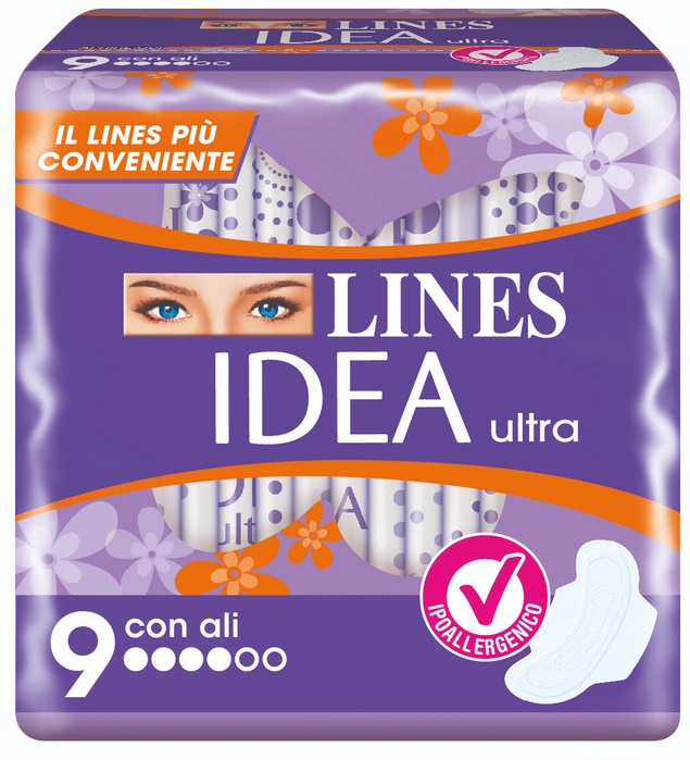 LINES IDEA ULTRA GIORNO ALI 9 PEZZI - dottorbianchi.it