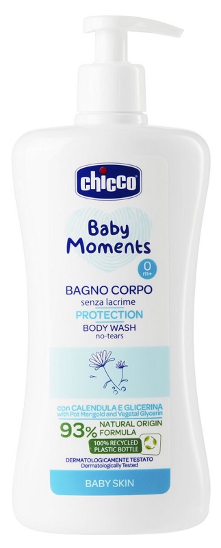 CHICCO BABY MOMENTS BAGNO CORPO SENZA LACRIME PROTECTION 500 ML - dottorbianchi.it