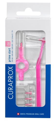 CURAPROX CPS 08 SCOVOLINO PRIME START 08 PINK 5 PEZZI - dottorbianchi.it