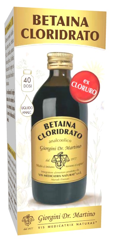 BETAINA CLORIDRATO LIQUIDO ANALCOLICO 200 ML - dottorbianchi.it