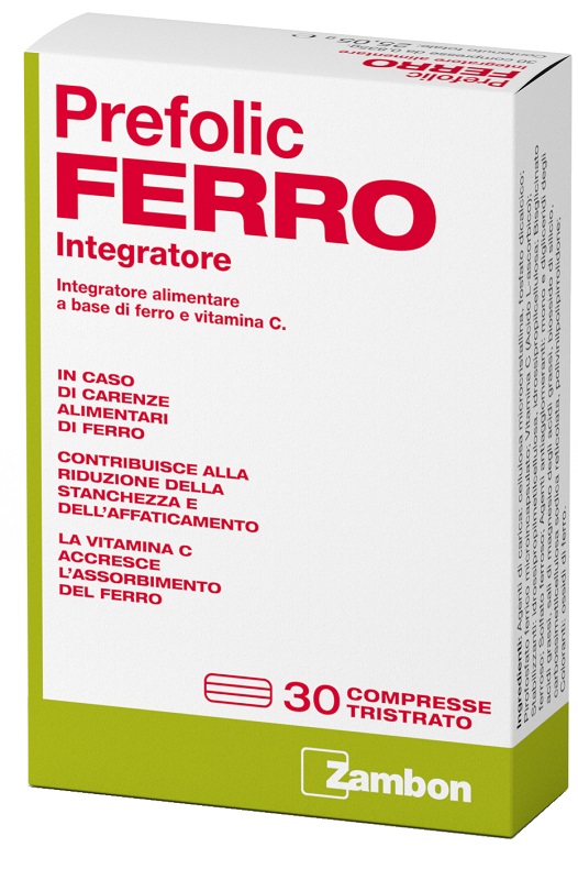 PREFOLIC FERRO 30 COMPRESSE - dottorbianchi.it