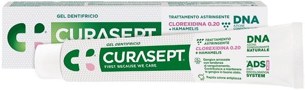CURASEPT GEL DENTIFRICIO ADS DNA TRATTAMENTO ASTRINGENTE 75 ML - dottorbianchi.it