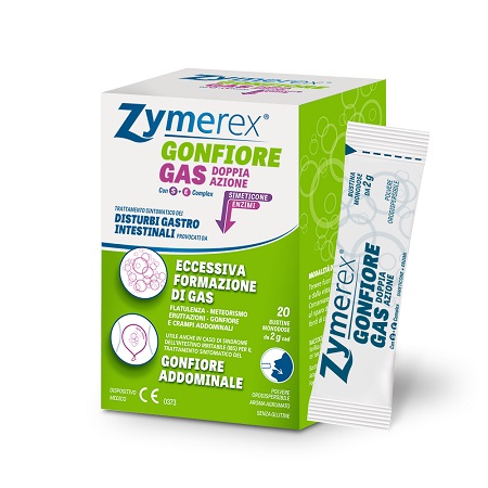 ZYMEREX GAS DOPPIA AZIONE CON S+E COMPLEX 20 BUSTINE MONODOSE DA 2 G - dottorbianchi.it