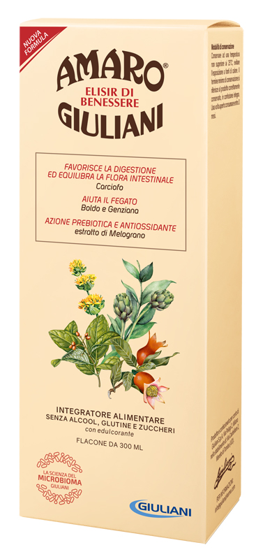 AMARO GIULIANI ELISIR BENESSERE 300 ML NUOVA FORMULA - dottorbianchi.it