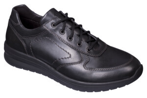 CALZATURA LIAM LACES LEATHER MAN BLACK 42 - dottorbianchi.it