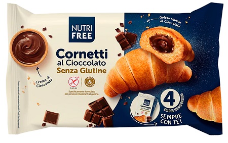 NUTRIFREE CORNETTI CIOCCOLATO 4X60 G - dottorbianchi.it
