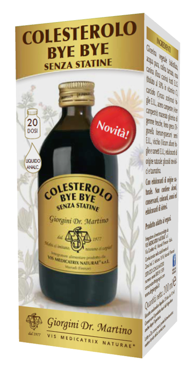 COLESTEROLO BYE BYE SENZA STATINE 200 ML - dottorbianchi.it