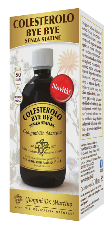 COLESTEROLO BYE BYE SENZA STATINE 500 ML - dottorbianchi.it