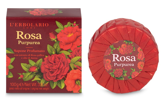 ROSA PURPUREA SAPONE PROFUMATO 100 G - dottorbianchi.it