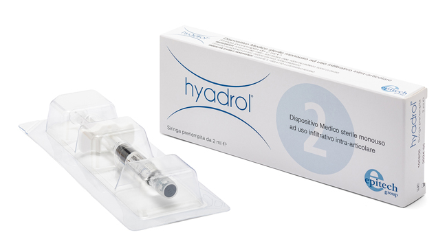 SIRINGA INTRA-ARTICOLARE HYADROL CON ACIDO IALURONICO 1% E ADELMITROL 2% CAPACITA' 2 ML - dottorbianchi.it