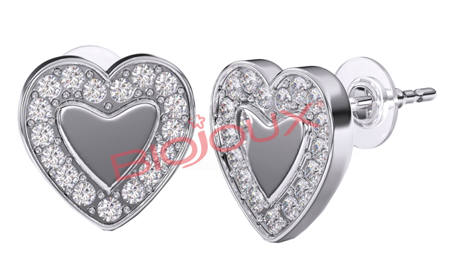 BJT249 ORECCHINO LOVE ME HEART - dottorbianchi.it