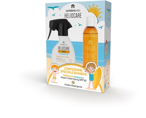 HELIOCARE 360 PEDIATRICS ATOPIC LOTION 250 ML + AVALON DETERGENTE FLUIDO 250 ML - dottorbianchi.it