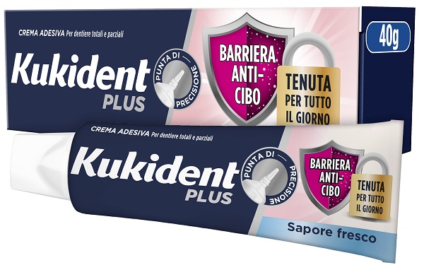 KUKIDENT PLUS DOPPIA PROTEZIONE CREMA ADESIVA DENTIERE 40 G - dottorbianchi.it