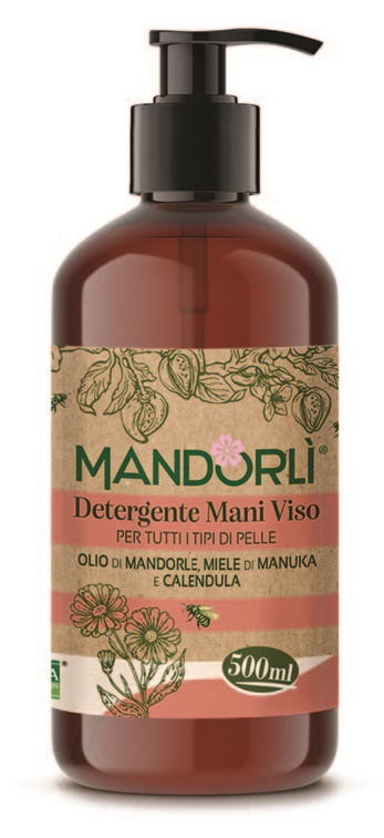 MANDORLI DETERGENTE MANI VISO PER TUTTI I TIPI DI PELLE 500 ML - dottorbianchi.it