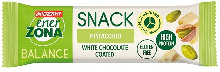ENERZONA SNACK PISTACCHIO CIOCCOLATO BIANCO 27 G - dottorbianchi.it