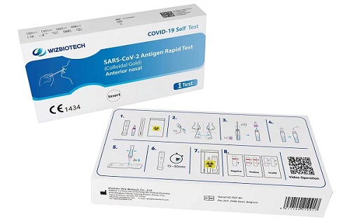 TEST ANTIGENICO RAPIDO COVID-19 AUTODIAGNOSTICO DETERMINAZIONE QUALITATIVA ANTIGENI SARS-COV-2 IN TAMPONI NASALI MEDIANTE IMMUNOCROMATOGRAFIA - dottorbianchi.it