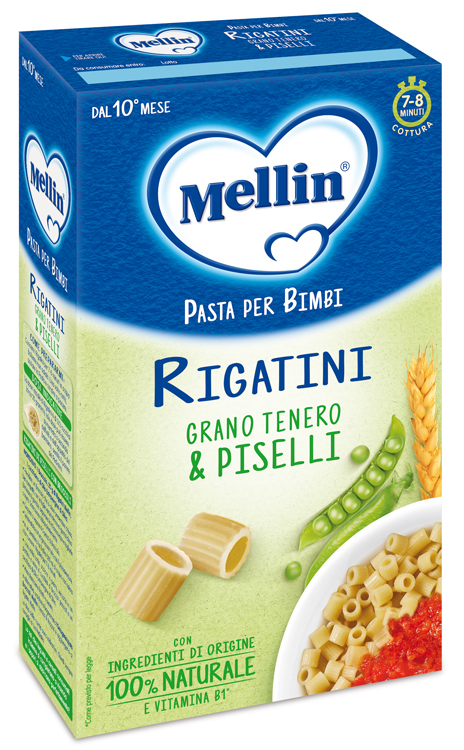 MELLIN RIGATINI CON PISELLI 280 G - dottorbianchi.it