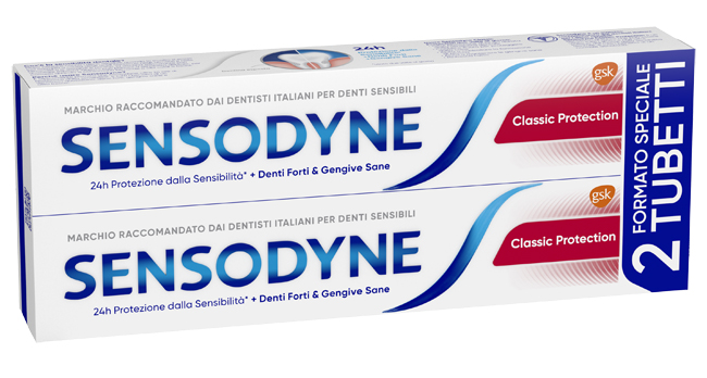 SENSODYNE CLASSICO PROTECTION 2 X 75 ML - dottorbianchi.it