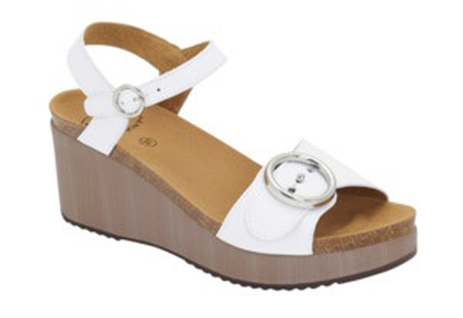 MALIBU' SANDAL PELLE BIANCA 38 - dottorbianchi.it