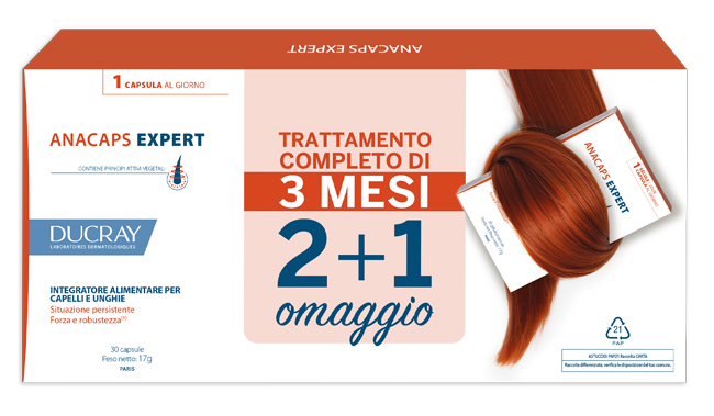 DUCRAY ANACAPS EXPERT CAPELLI E UNGHIE 3 X 30 CAPSULE - dottorbianchi.it