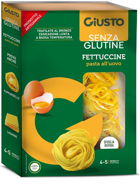 GIUSTO SENZA GLUTINE FETTUCCINE ALL'UOVO 250 G - dottorbianchi.it