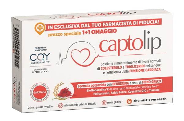 CAPTOLIP NEW FORMULA 24 COMPRESSE RIVESTITE - dottorbianchi.it