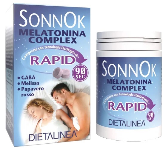 DIETALINEA SONNOK MELATONINA RAPID 60 COMPRESSA - dottorbianchi.it
