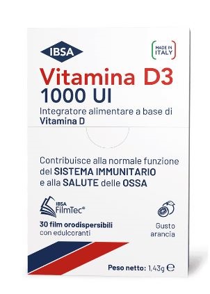 VITAMINA D3 IBSA 1000UI 30 FILM ORODISPERSIBILI - dottorbianchi.it