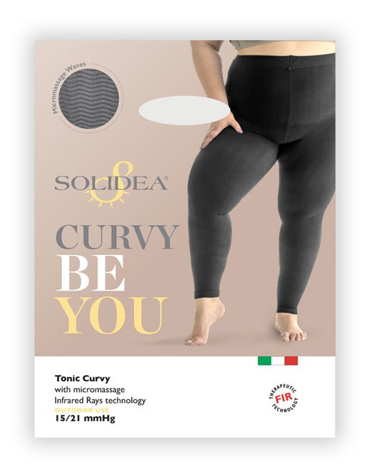 BE YOU TONIC CURVY LEGGINGS MASSAGGIANTE COPRENTE NERO ML-XL - dottorbianchi.it