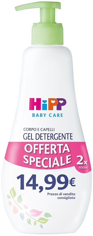 HIPP BABY CARE GEL DETERGENTE CORPO CAPELLI 400 ML - dottorbianchi.it