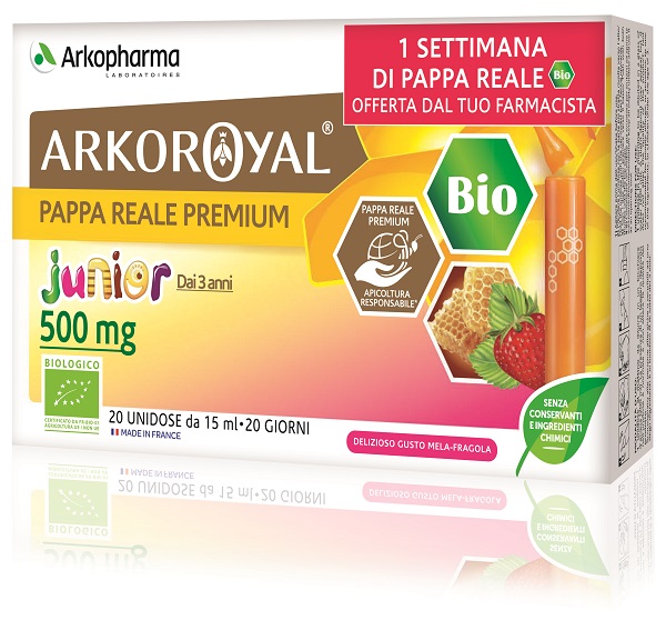 ARKOROYAL JUNIOR PAPPA REALE 500MG BIO 20 FIALOIDI PROMO - dottorbianchi.it