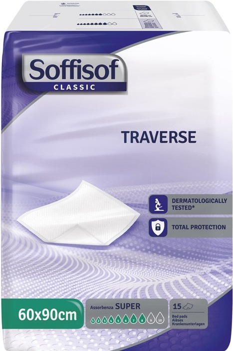 TRAVERSA PER INCONTINENZA SOFFISOF CLASSIC 8 GOCCE 60 X 90 15 PEZZI - dottorbianchi.it