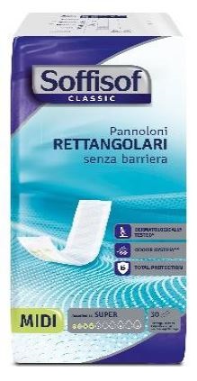 PANNOLONE SOFFISOF CLASSIC RETTANGOLARE SENZA BARRIERA 30 PEZZI - dottorbianchi.it