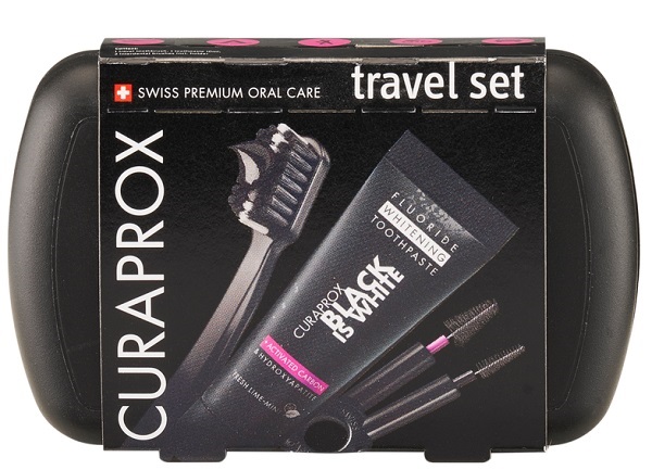 CURAPROX BLACK IS WHITE TRAVEL SET - dottorbianchi.it