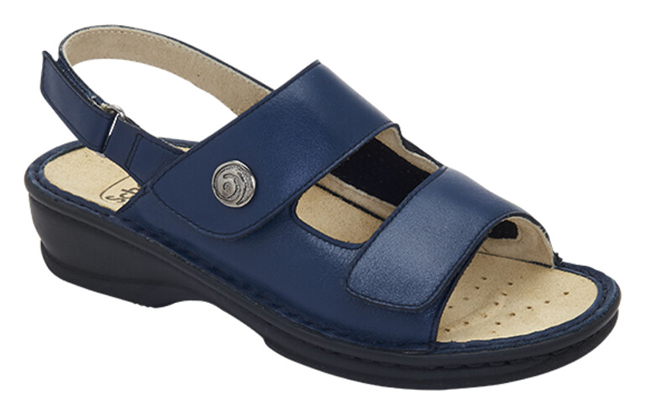 EMILIA ELASTIC SANDAL LEATHER WOMAN NAVY BLUE 39 MATERIALE PELLE+ELAST FODERA TOMAIA PELLE SCAMOSCIATA SOTTOPIEDE PELLE SCAMOSCIATA SUOLA PU FITTING G ALTEZZA TACCO 25 COLLEZIONE - dottorbianchi.it