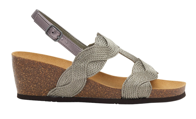 CETARA T-BAR SANDAL ROPE WOMAN PEWTER 37 MATERIALE CORDA FODERA TOMAIA SIMILPELLE SOTTOPIEDE MICROFIBRA SUOLA EVA FITTING F ALTEZZA TACCO 40 COLLEZIONE SS23 - dottorbianchi.it