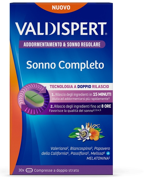 VALDISPERT SONNO COMPLETO 30 COMPRESSE A DOPPIO STRATO - dottorbianchi.it