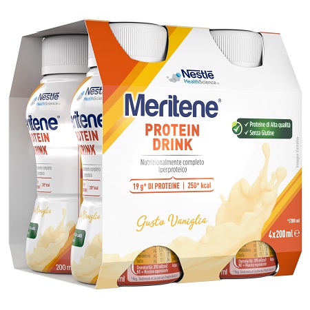 MERITENE DRINK VANIGLIA 4 PEZZI DA 200 ML - dottorbianchi.it