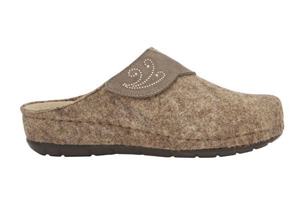 BRUGES WOOL+SUEDE PANTOFOLA WOMAN HAZEL 37 - dottorbianchi.it