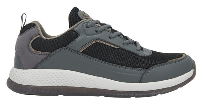 MILLENNIAL 23 MAN PU+MESH SCARPA MAN ANTHRACITE/BLACK 44 - dottorbianchi.it