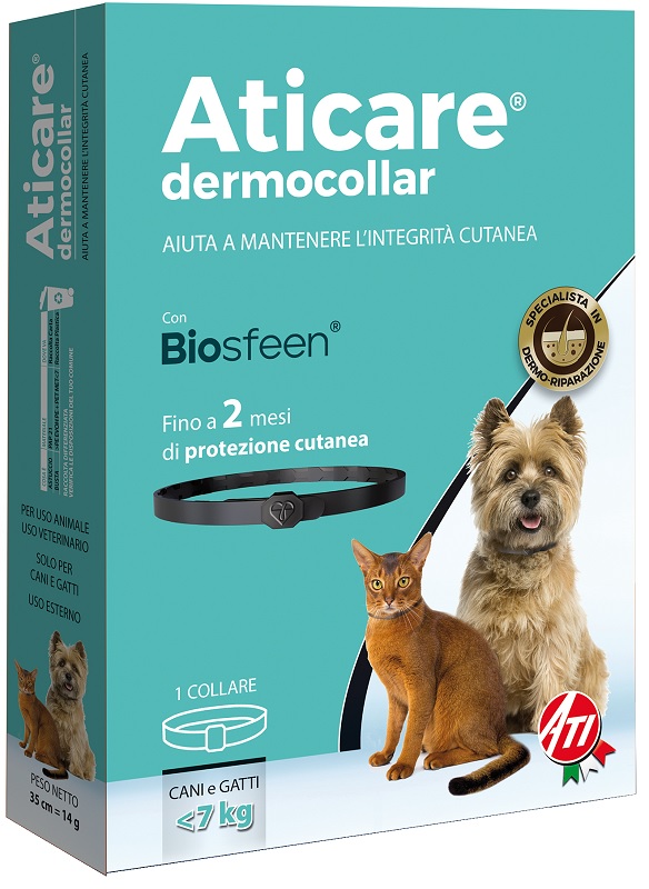 ATICARE DERMOCOLLAR CANI PICCOLI E GATTI CON PESO INFERIORE A 7 KG - dottorbianchi.it