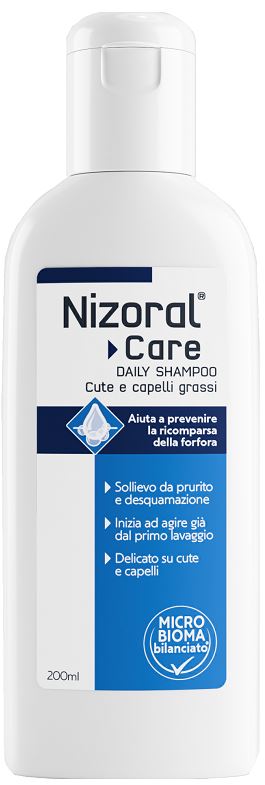 NIZORAL CARE DAILY SHAMPOO CUTE & CAPELLI GRASSI 200 ML - dottorbianchi.it