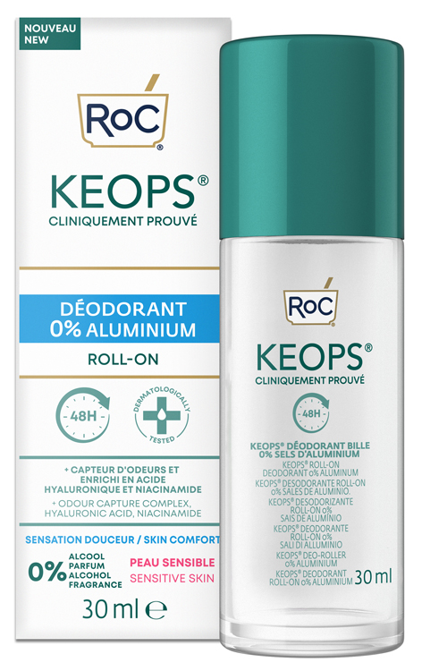 ROC KEOPS DEODORANT ROLL ON 0% ALUMINIUM 30 ML - dottorbianchi.it