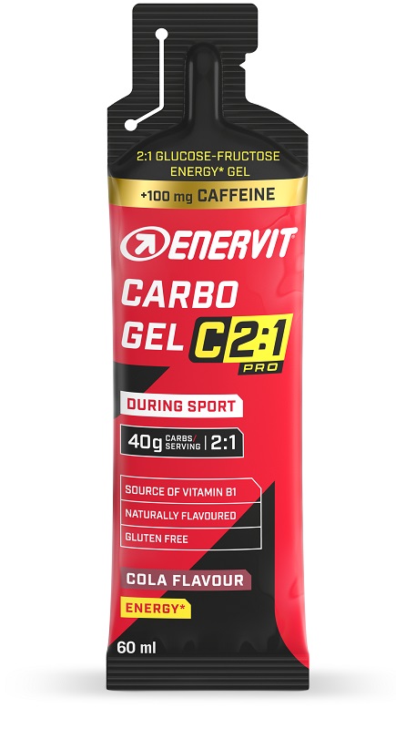 ENERVIT C2 1 PRO CARBO GEL COLA CON CAFFEINA 60 ML - dottorbianchi.it